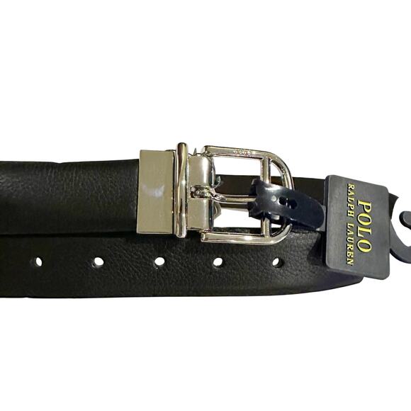 Polo Ralph Lauren Reversible Leather Belt Size 34 - Picture 1 of 8